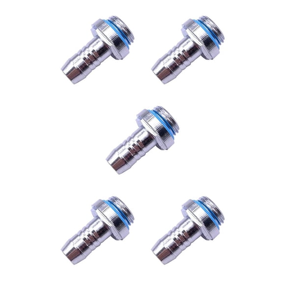 Injueey 6 uds G 1/4 hilo conector de toques conector de tubo de refrigeración por agua accesorio de enfriador de agua para ordenador Type5 NO5