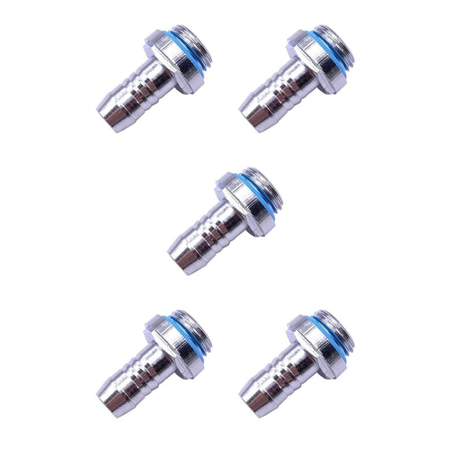 Injueey 6 uds G 1/4 hilo conector de toques conector de tubo de refrigeración por agua accesorio de enfriador de agua para ordenador Type5 NO5