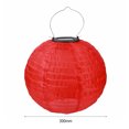 thumbnail image 4 of Lámpara de linterna solar LED de 30 cm Luz colgante decorativa para fiesta de festival de patio al aire libre, 4 of 5