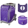 thumbnail image 1 of Zuca Sport Bag - Skates & Bows with Gift Lunchbox and Seat Cover (Grey Frame), 1 of 1