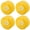 Yellow, variant on M Buder 4pcs 70x42mm Skateboard Wheels 80A Longboard Cruiser Wheels Replacement Parts Yellow (2.8x1.7 inches / 70x42 mm)