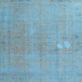 thumbnail image 1 of Ahgly Company Indoor Square Contemporary Koi Blue Persian Area Rugs, 6' Square, 1 of 6