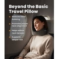 thumbnail image 2 of Everlasting Comfort Upgraded Airplane Neck Pillow Memory Foam Travel Headrest, Gray, 2 of 11