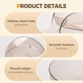 thumbnail image 4 of Clear Multifunctional Drain Basket 9.44x6.49x2.75 Inch with Integrated Spout, Compact Kitchen Fruit and Vegetable Washing Bowl, Strainer and Catcher forSalad and Pasta, 4 of 6