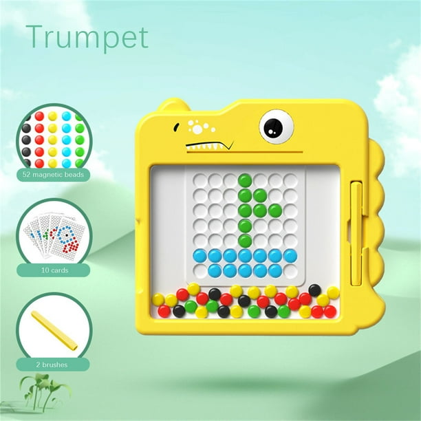 Juguetes para piscina, juguetes para bebés y niños pequeños, pizarra magnética de dinosaurios, rompecabezas de cuentas magnéticas para bebés y niños pequeños, pizarra de dibujo para niños y niñas.