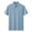 #431-Sky Blue, variant on Men's Minimalist Polo Shirt with Line Detail Placket Sky Blue XL Gifts for Father