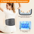 thumbnail image 4 of Cordless Heated Airbag Lumbar Massager, 3 Airbag Modes 4 Heat Levels 4 Intensity Levels, Portable Waist Support Belt with 2000mAh Battery for Muscle Relaxation Fatigue Relief, 4 of 13