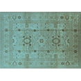 thumbnail image 1 of Ahgly Company Indoor Rectangle Oriental Light Blue Traditional Area Rugs, 5' x 7', 1 of 4