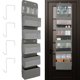 thumbnail image 1 of Organizador para colgar sobre la puerta con 5 bolsillos grandes, 5 capas divisibles, para detrás de la puerta, con ventana transparente, organizador de almacenamiento colgante con 4 ganchos, 62,5 ×, 1 of 8