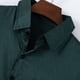 thumbnail image 5 of Ceisia Men's Solid Satin Long Sleeve Dress Shirt with Chest Pocket for Business & Casual Wear Green L Gifts, 5 of 6