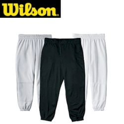 Wilson Youth Baseball Pull-Up Pants with Full Elastic Waistband by Wilson Sports