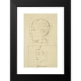 thumbnail image 2 of Paul Gauguin 11x14 Black Modern Framed Museum Art Print Titled - Heads of a Boy and a Man (Self-Portrait) (Verso) (1884-1888), 2 of 5
