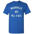 thumbnail image 6 of Nashville Vs All Y'all Mens T-Shirt - Small - Royal, 6 of 6
