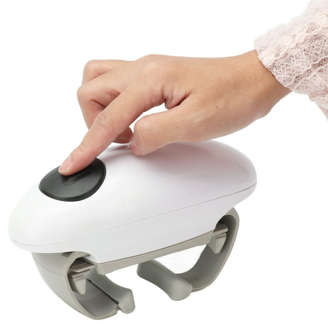Lid Opener, Automatic Can Opener 2 Ears Shaped Electric Jar Opener Mini for Kitchen for Home for Restaurant