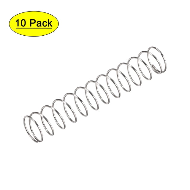 Unique Bargains 15mm x 1mm x 80mm 304 Stainless Steel Compression Spring 35N Load Capacity 10Pcs