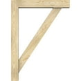 thumbnail image 3 of Ekena Millwork 6"W x 32"D x 44"H Traditional Block Rough Sawn Bracket w/ Offset Brace, Douglas Fir, 3 of 25