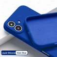 thumbnail image 1 of Original Liquid Silicone Phone Case For iPhone 16 15 13 14 11 12 Pro Max Plus High Quality Solid Color Anti-Fall Pink Soft Cover, 1 of 5