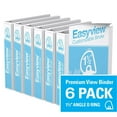 thumbnail image 1 of Davis Group, Easyview Premium, D Ring, Customizable, View Binder, 6 Pack, 1.5", 1 of 3