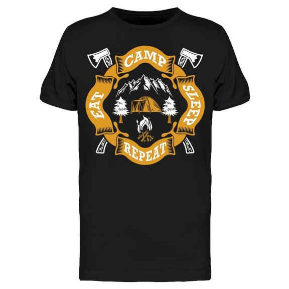 I Need To Eat, Sleep And Camp Tee Men's -Image by Shutterstock