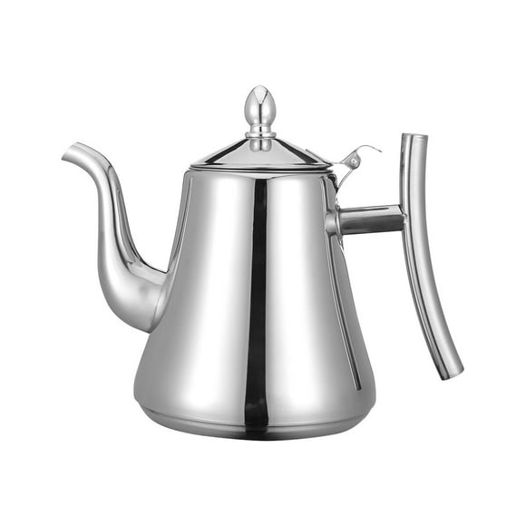 2L Stainless Steel Tea Pot Water Kettle Tea Kettle with Strainer for Home Restaurant