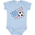 thumbnail image 3 of Inktastic Soccer Ball, Net with American Flag Colors Boys or Girls Baby Bodysuit, 3 of 5