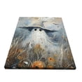thumbnail image 2 of 12x16 inch Oil Paintings Canvas Wall Art White Apparition Wearing A Hat,Indoor Bathroom,Garage,Yard Decorative Painting,Modern Art White Apparition Canvas Pictures,For Man Cave,Kitchen,Cafes, 2 of 6