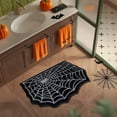 thumbnail image 6 of Halloween Bath Rugs Spider Web Bathroom Rug Non-Slip Floor Mat for Bathroom Kitchen Rug Absorbent Bath Tub Mat Room Halloween Bath Rug, 16x24in, 6 of 6