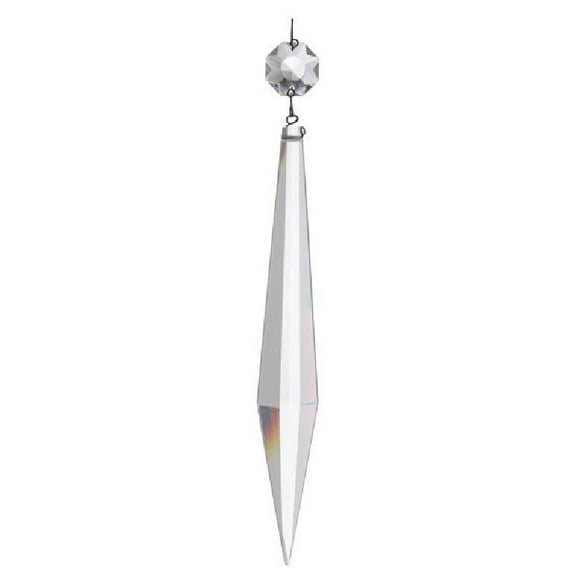 B&P Lamp® 6 1/2 Inch (165 Mm) Length, Full Cut Magnum Crystal Crystal Chandelier Light Replacement Pendant Prism, 15/16 Inch Wide, 15/16 Inch Thick