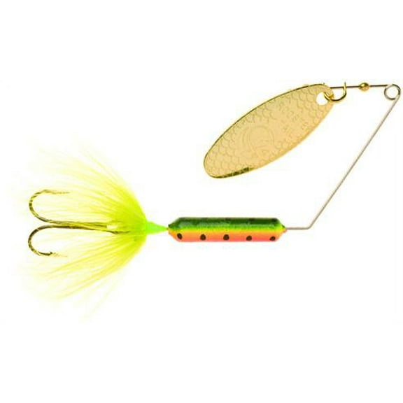 Wordens 194-FRT Super Rooster Tail In-Line Spinner, Sz 1/4oz Fire Tiger