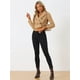 thumbnail image 4 of Chaqueta Corta Tipo Blazer para Mujer con Solapa Informal para Oficina Caqui XL, 4 of 6