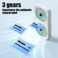 thumbnail image 4 of Honeeladyy Twin Window Fan, Portable Wall Mountables or Desktop Fan with Three Adjustable Wind Speeds High Wind Settings, Suitable for Home, Office, Travel or Picnic, 15.75x8.27x2.17in, Green, 4 of 7