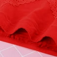 thumbnail image 6 of KHONTS Women's High Waisted Underwear Lace Seamless Panties Breathable Soft Stretch Full Coverage Red XL, 6 of 8