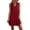 🔥 Red, variant on Sentmoon Modest Dresses for Women A Line Dress Summer 2026 Solid Color Sleeveless Ruffle Loose Fit Boho Dresses for Women for Professional and Smart Casual S-XXL