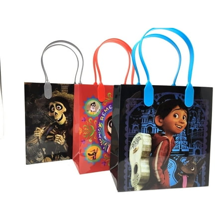 1st Birthday Party Loot Bags - 12PCS Disney Pixar Coco Party Favor Goodie Gift Birthday Loot Bags Authentic Licensed