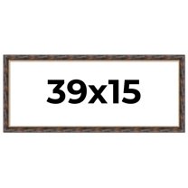 39x15 Frame Gold Real Wood Picture Frame Width 1.5 inches | Interior Frame Depth 0.5 inches |