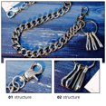 thumbnail image 3 of PAMINGONO 1Ud De Repuesto Para Y Bolsos En Metal Plateado Con Moderno, 3 of 7