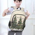 thumbnail image 6 of FORMRS Unisex School Backpack 17" Student Travel Bag with Laptop Compartment, Christmas Stars, 6 of 7