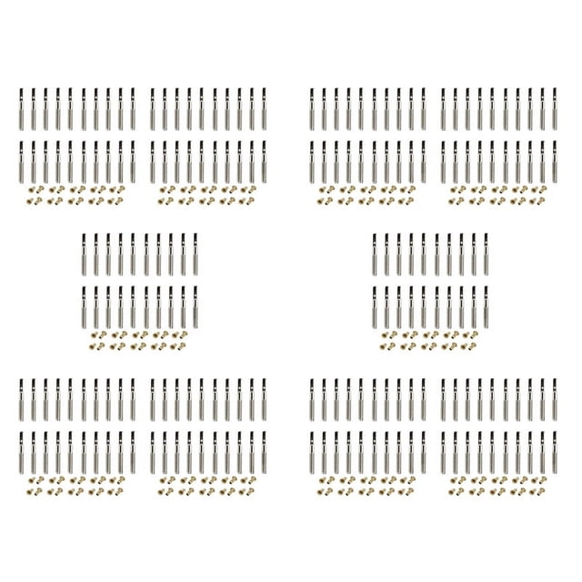 200 Pcs Lyre Harp Tuning Pin Nails with 200 Pcs Rivets Set for Lyre Harp Small Harp Musical Stringed Instrument