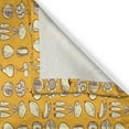 thumbnail image 3 of Ambesonne Food Kitchen Curtains, Fruits and Vegetables Pattern, 55"x39", Pale Orange Pale Yellow, 3 of 3