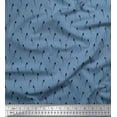 thumbnail image 1 of Soimoi Silk Fabric Pin Tailed Whydah Bird Shirting Fabric Prints by Yard 42 Inch Wide, 1 of 1