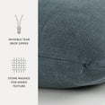 thumbnail image 6 of Noble Linens Stone Washed and Distressed Cotton Decor Throw Pillows, 6 of 8