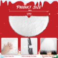 thumbnail image 4 of Scidweet Christmas Tree Skirt, 36 inch White Soft Faux Fur Christmas Tree Decorations Xmas Tree Skirt, 4 of 6