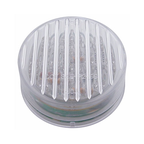 Amber 2.5" Round 13 LED Clearance Side Marker Light Kit / Grommet / Wire Plug