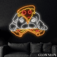thumbnail image 3 of Glowneon Dog Pizza Neon Sign, Pizza Led Sign, Pizza Restaurant Decor, 3 of 4