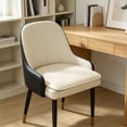 thumbnail image 5 of FEOLGEHLY 16.54x15.75in U-Shaped Linen Dining Chair Cushion, Thick Non Slip Horseshoe Seat Pad for Home Kitchen Office, White, 5 of 6