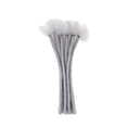 thumbnail image 2 of 10 piezas Extensiones de cabello Twist Braid Accesorios modernos de bricolaje Diel Cabello de cabello Dreadlock para el rendimiento del escenario de Gris, 2 of 8