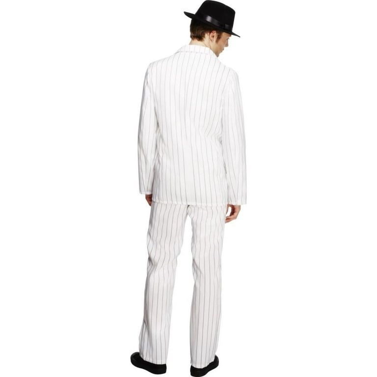 Fever Gangster Costume Adult White Fever Gangster Costume Adult White