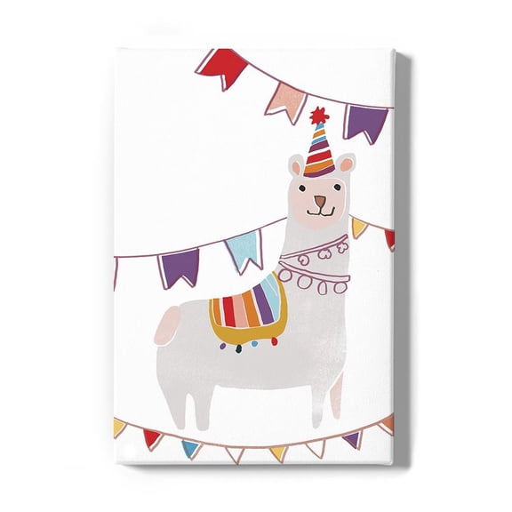 Party Animals Collection B Wrapped Canvas  -June Erica Vess Designs,