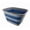 Grey/Mist Blue, variant on SAMMART 15L (3.9 gallons) Collapsible Plastic Washing Tub - Foldable Washtub - Portable Washing Basin - Space Saving Easy Storage
