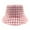 Pink, variant on Empire Cove Checkered Tile Reversible Bucket Hat Fisherman Cap Women Men Black